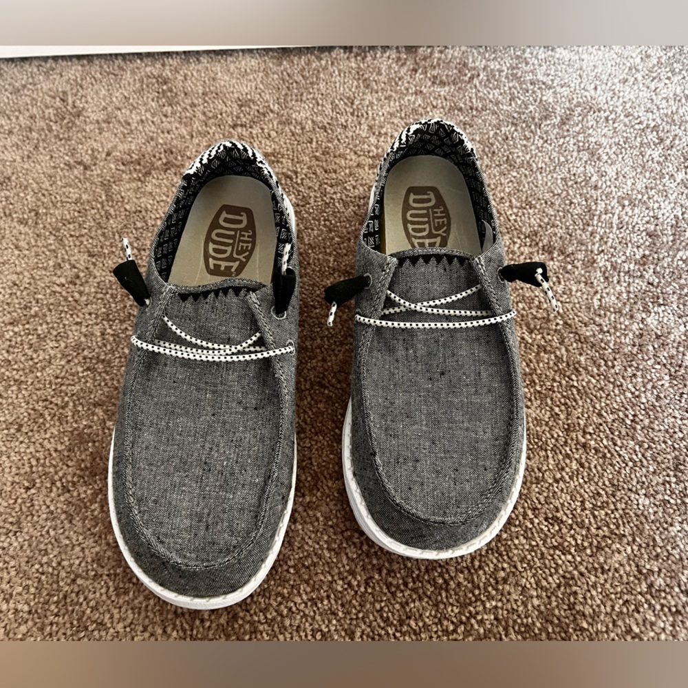 Hey Dude Gray Slip-Ons with Minimalist Design